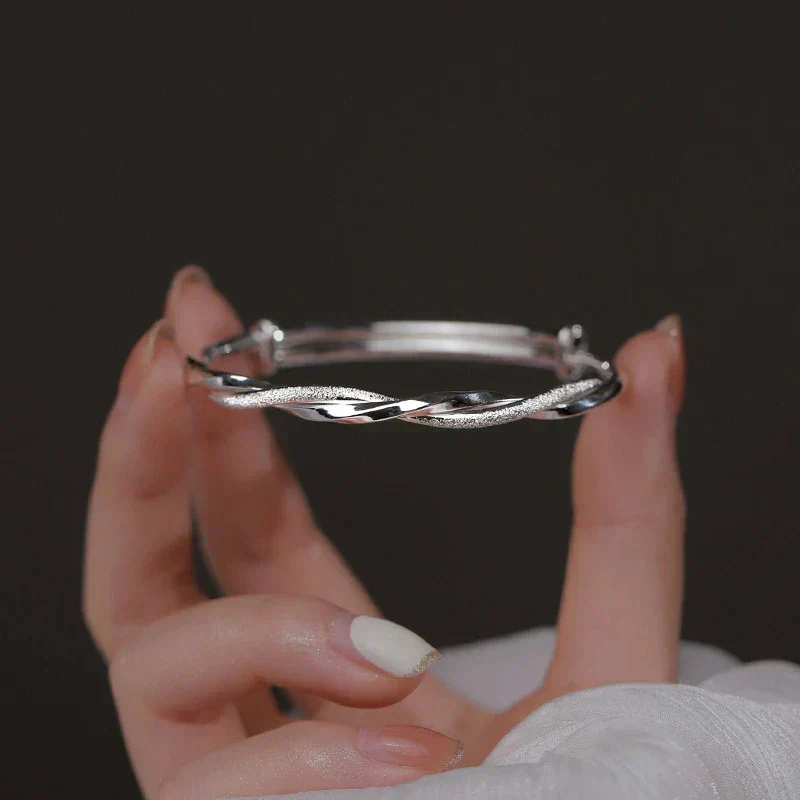Braided Silver Bracelet - Image 2