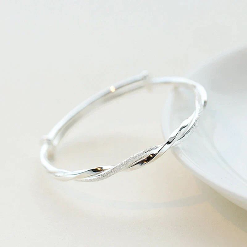 Braided Silver Bracelet - Image 3