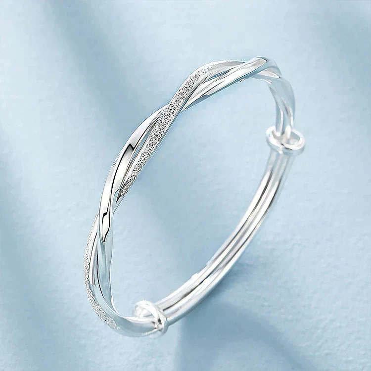 Braided Silver Bracelet - Image 6