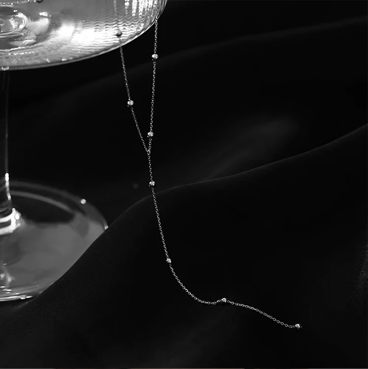 Collarbone Necklace with Tassels - Image 3
