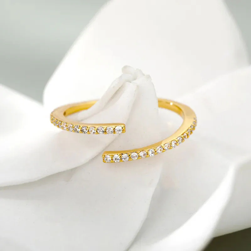 Eliandrea | Classic Zirconia Ring 18K Gold - Image 2