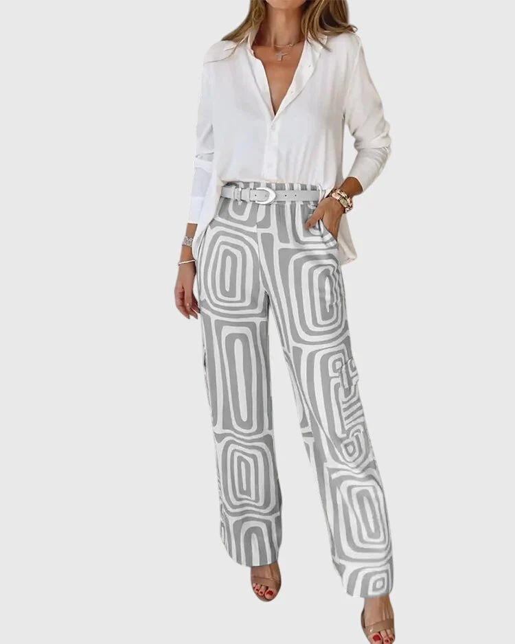 Emilia™ | Stylish Pants + Free Blouse & Belt - Image 2