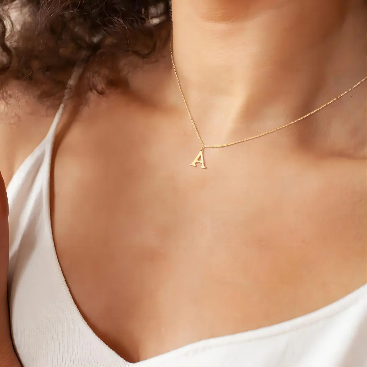 Enzhalynne | Necklace with Initials 18K Gold - Image 3