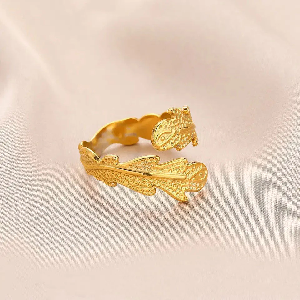 Janirelle | Coral Ring 18K Gold - Image 3
