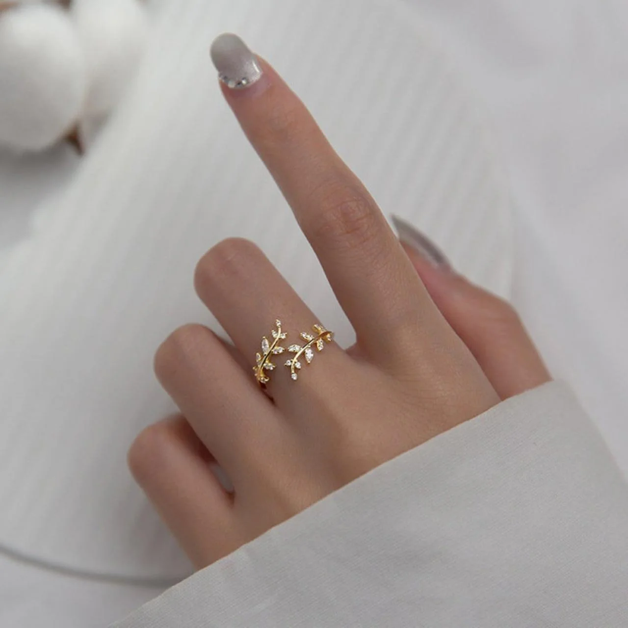 Kaelirisse | Zirconia Ring 18K Gold - Image 3