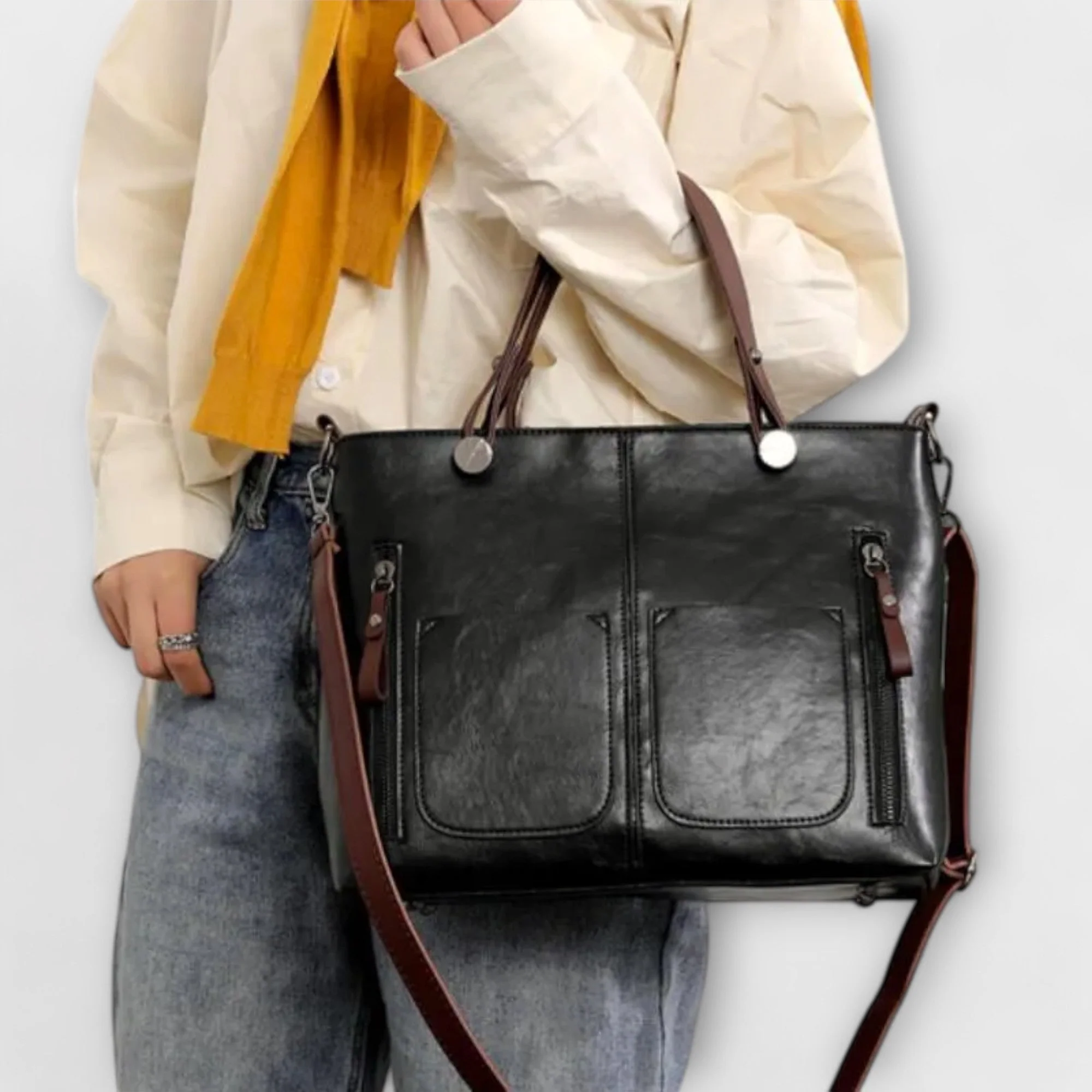 Lora - Elegant Leather Bag - Image 6