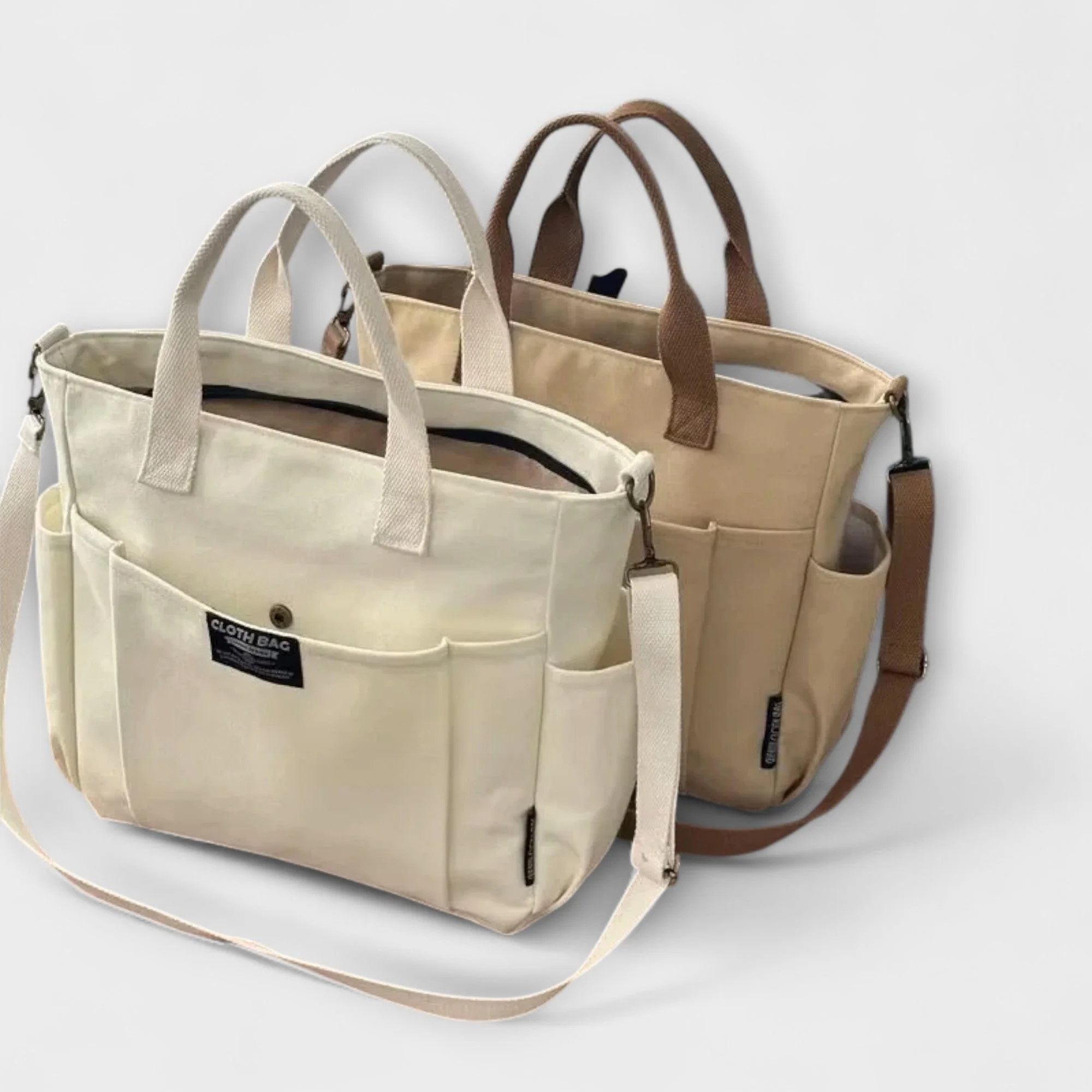 Olivia - Minimalistic Canvas Tote Bag - Image 5
