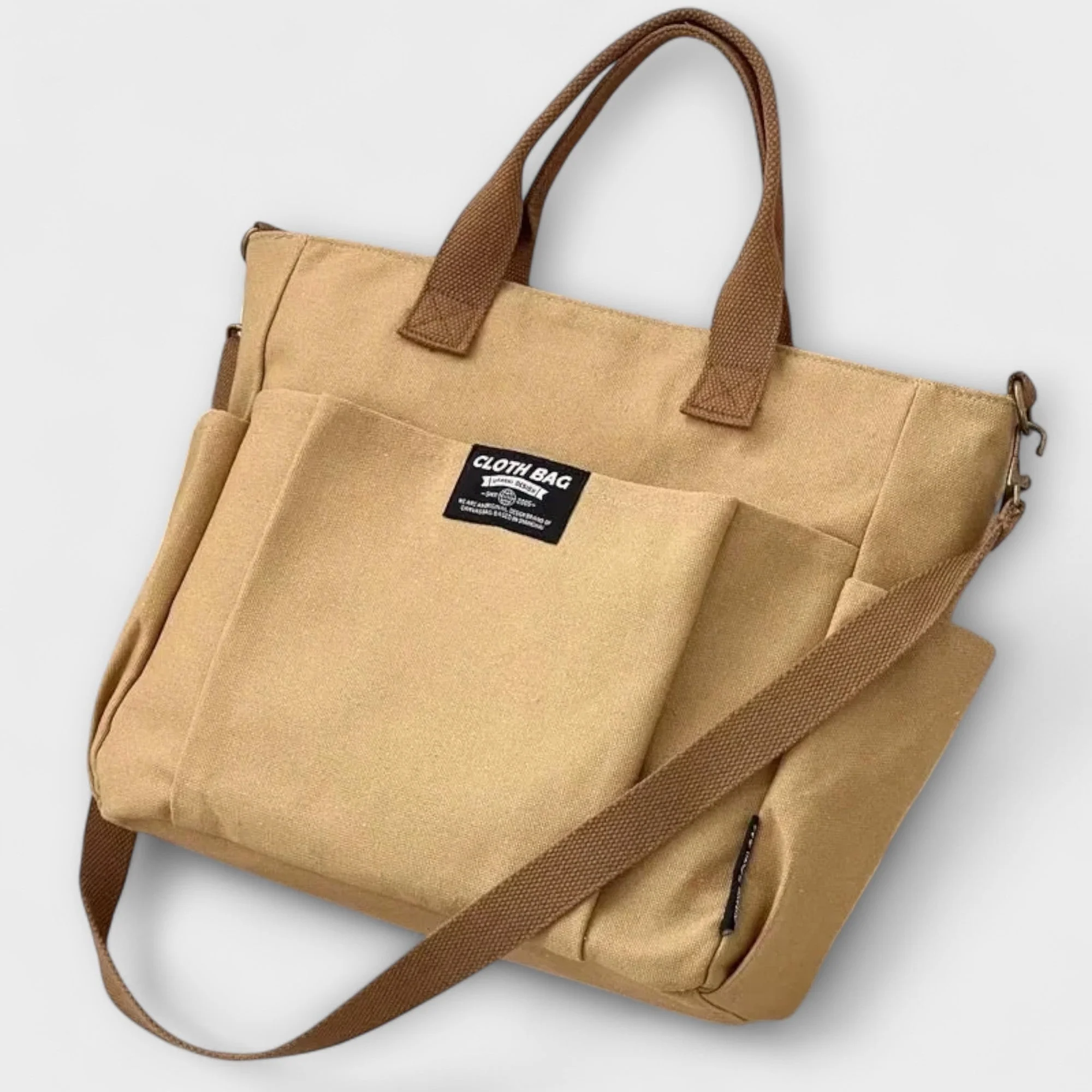 Olivia - Minimalistic Canvas Tote Bag - Image 6