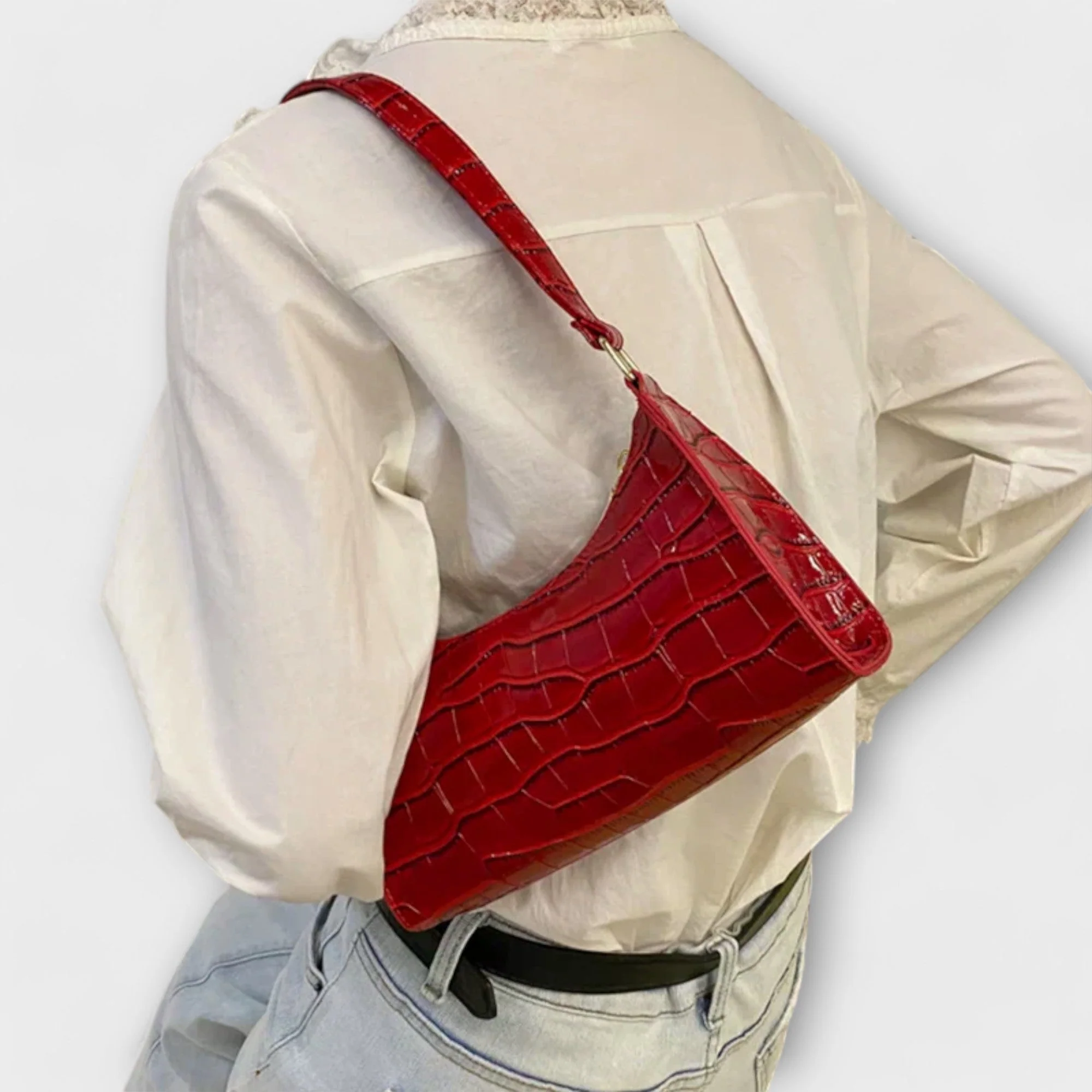 Olivia - Shiny Leather Bag - Image 12
