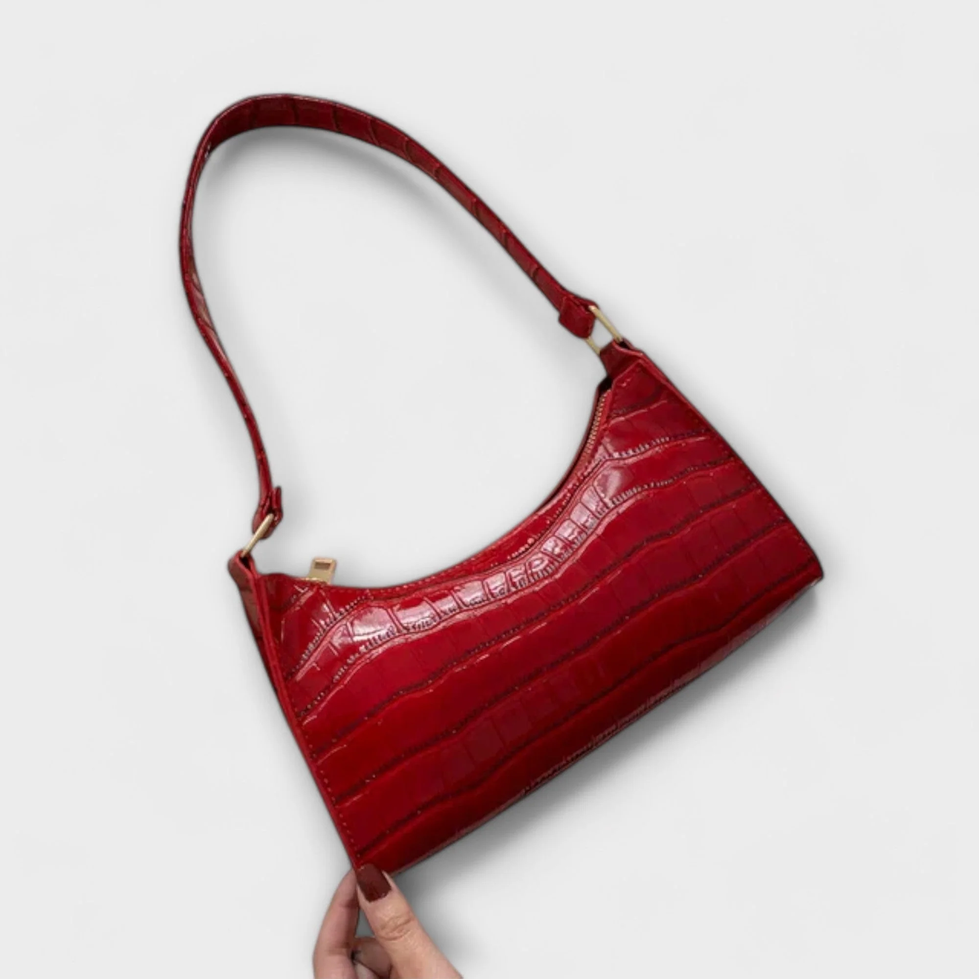 Olivia - Shiny Leather Bag - Image 14