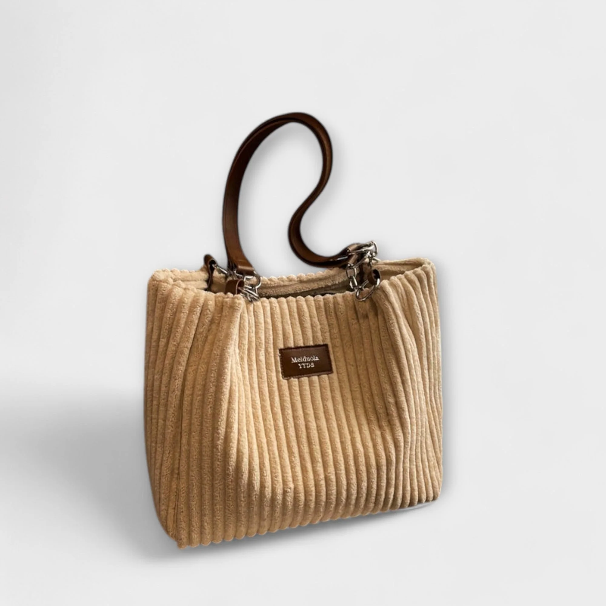 Olivia - Soft Cord Shoulder Bag - Image 5