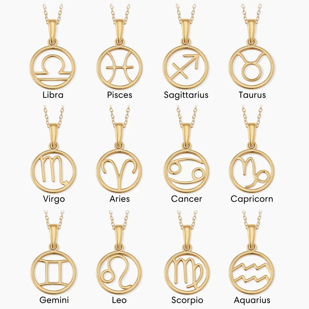 Rosalyette | Zodiac Sign Necklace 18k Gold - Image 2