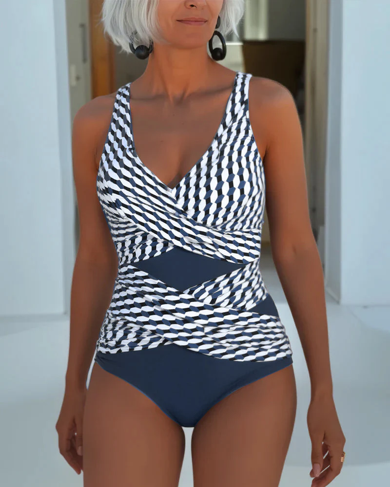 Ashley™ | Swimsuit with Cross Over Design for Resort Casual Wear - Image 2