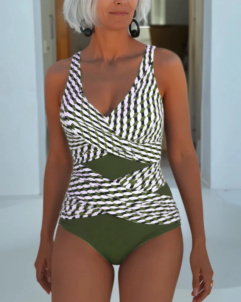 Ashley™ | Swimsuit with Cross Over Design for Resort Casual Wear - Image 3