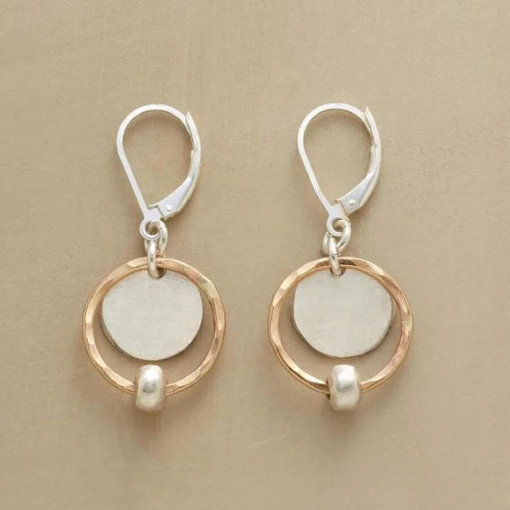 Vintage Pearl Earrings with Gold and Silver Plating