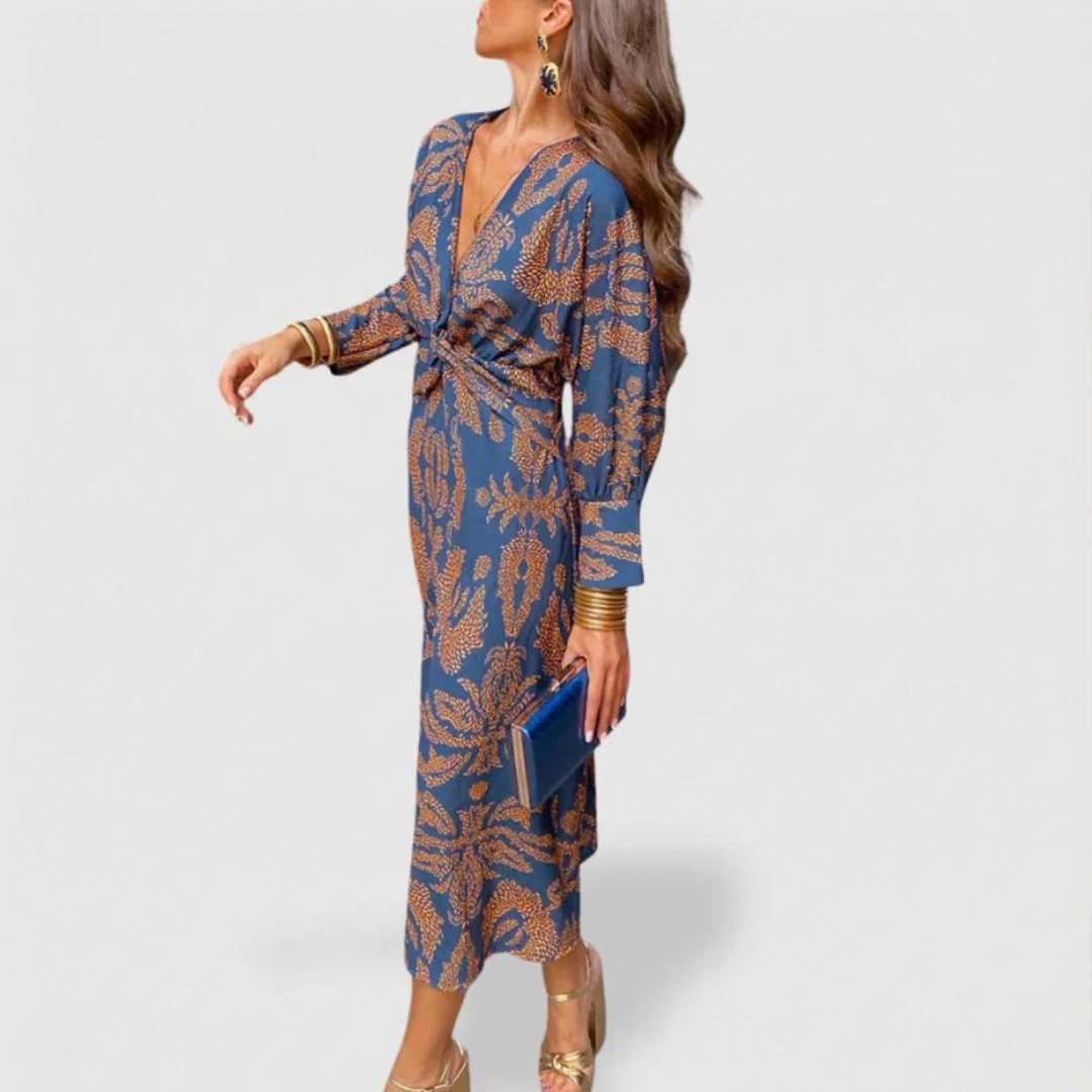 Violet | Women’s Wedding Guest A-Line Maxi Dress - Image 5